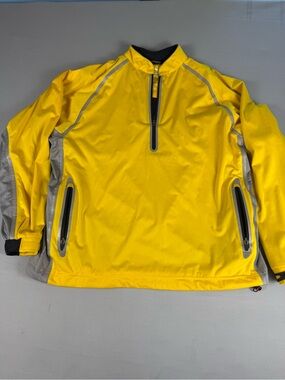 Sun Mountain RainFlex Waterproof Golf Rain Jacket Pullover XL Yellow